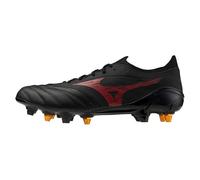 Mizuno Mens Morelia Neo IV Adults Soft Ground Rugby Boots Black/Red/Black 10