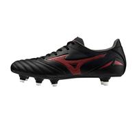 Mizuno Mens Morelia Neo 4 Adults Soft Ground Rugby Boots Black/Red/Black 11