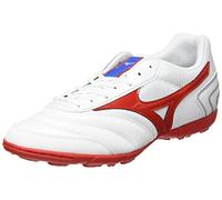 Mizuno Men's MRL Sala Club Tf Futsal Shoe, White/HighRiskRed, 5 UK