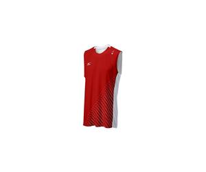 Mizuno Mens National VI Sleeveless Jersey Red/White XX-Large