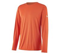 Mizuno Men's Nxt Long Sleeve Tee T-Shirt, Orange, Medium