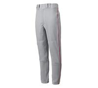 Mizuno Men's Premier Piped Pant, Grey-red, L UK