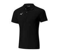 Mizuno Mens Shizuoka Free Time Polo Shirt - Black - L - Black - 65% Polyester/35% Cotton