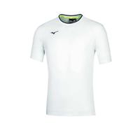 MIZUNO Men's Tee T-Shirt, White/Navy, XL