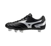 Mizuno Mens Waitangi II CL Soft Ground Rugby Boots Black/Silver 14