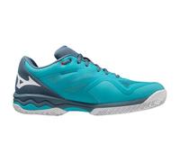 Mizuno Men's Wave Exceed Light CC Tennis Shoe, Maui Blue White China Blue, 11 UK