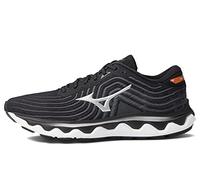 Mizuno Men's Wave Horizon 6 Running Shoe, Black/Silver, 11.5 Wide