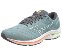 Mizuno Men's Wave Inspire 18 Running Shoe, Smokeb White Neonflame, 10.5 UK