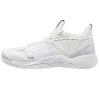 Mizuno Mens Wave Momentum 2 Volleyball Shoe, White/Silver, 12.5