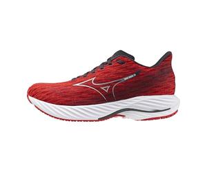 Mizuno Men's Wave Rider 28 Running Shoe, High Risk Red-White, 12 UK