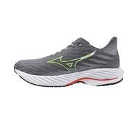 Mizuno Men's Wave Rider 28 Running Shoe, Tradewinds-green Gecko, 8