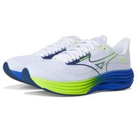 Mizuno Men's Wave Rider 29 Sneaker, White/Estate Blue, 10 UK