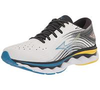 Mizuno Men's Wave Sky 6 Running Shoe, White-Cyber Yellow, 10 US