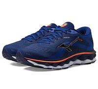 Mizuno Men's Wave Sky 7 Running Shoe, Blue Depths-Silver, 8.5