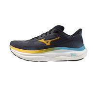 Mizuno Men's Wave Sky 9 Running Shoe, Baritone Blue-citrus, 11 UK