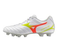Mizuno Monarcida Neo III Select FG, Men's Football Boots, White Evening Primrose Lava Orange, 9 UK