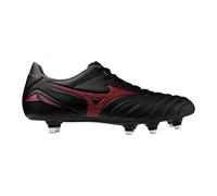 Mizuno Mens Morelia Neo 4 Adults Soft Ground Rugby Boots Black/Red/Black 11