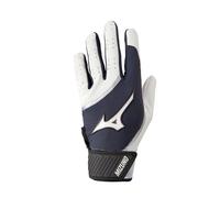 Mizuno MVP Adult Baseball Batting Glove White-Grey X-Large