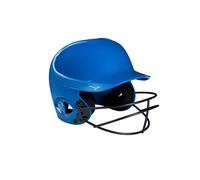 Mizuno MVP Series Solid Batting Helmet with Fastpitch Softball Mask Small/Medium Royal