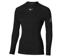 Mizuno Prem Merino Wool Crew Neck LS S Black Women