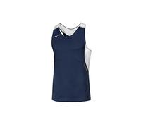 Mizuno Premium Singlet Tank Top for Men, Mens, Sleeveless Shirt, U2EA700114, Navy/White, S