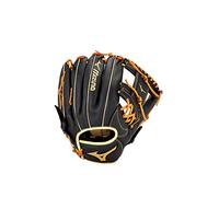 Mizuno Prospect Select Boys' Ball Glove, Deep 3 Web-Black/Brown, 11.5" | Infield