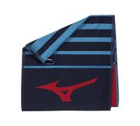 Mizuno RB Tour Cotton Large Carabiner Clip Golf Towel 20" x 40" Navy/Red