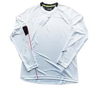 Mizuno Running Men's Drylite Thermo Long Sleeve Tee, Large, White/Black