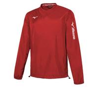 Mizuno Boy's Sendai Trad Rain Jacket Jr, red, 8 Years