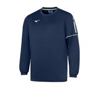 Mizuno Sendai Training Round Neck Sweatshirt, Navy, 3XL