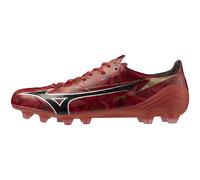 Mizuno Soccer Cleats Alpha 2 ELITE Wide Lightweight Ruby Red/White 2E Fr Japan