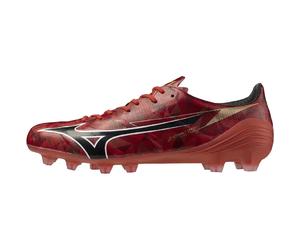 Mizuno Soccer Cleats Alpha 2 ELITE Wide Lightweight Ruby Red/White 2E Fr Japan