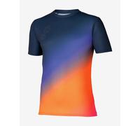 Mizuno Summer Pack QD Short Sleeve T-Shirt Dark Blue Orange - M