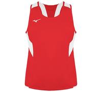Mizuno Team Authentic Round Neck Red/White Singlet Vest in Red | Size: Small Mizuno Red S