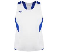 Mizuno Team Authentic Round Neck White/Blue Singlet Vest in White | Size: XL Mizuno White XL