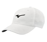 Mizuno Tour Adjustable Lightweight Hat, White-Black, OSFA