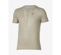 Mizuno Trail Graphic Short Sleeve T-Shirt Light Beige - S