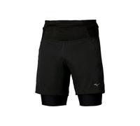 Mizuno Trail Multipocket Trail 2in1 Running shorts Men - black, Size M