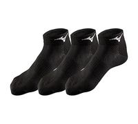 Mizuno Training Mid 3P Socks Unisex Socks - Black/Black/Black, X-Large