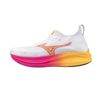 Mizuno Unisex-Adult Neo Zen Hanabi Running Shoe, White-tang Orange, 14 Wide Women/12.5 Men