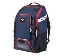 Mizuno Unisex Organizer 26 Baseball/Softball Backpack, Navy-Red