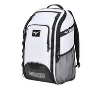 Mizuno Unisex Organizer 26 Baseball/Softball Backpack - White