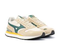 Mizuno Unisex RB87 Sand/Bistro Green Trainers - Beige Suede - Size UK 9