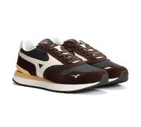 Mizuno Unisex RB87 Suede Black Sand/Summer Sand/Mole Trainers - Brown - Size UK 10