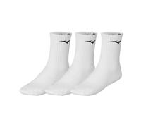 Mizuno Unisex Training 3P Socks, White/White/White, L