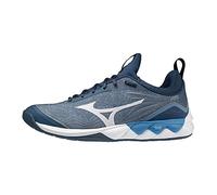 Mizuno Unisex Wave Luminous 2 Volleyball Sneakers, Darkdenim White Bluejasper, 6 UK