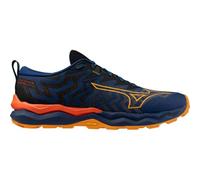 Mizuno Wave Daichi 8 Men's Trail Running Shoes, Estate Blue/Apricot/Spicy Orange, Size 7 Medium