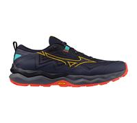 Mizuno Wave Daichi 9 Trail Running Shoe Men - Dark Blue, Yellow, Size 8.5