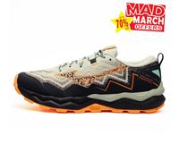 Mizuno Wave Daichi 9 Men's Vibram Trail Running Shoes Men's | Running Trainers | Mercury / Tangelo / Tang / Orange | UK Size 7.5
