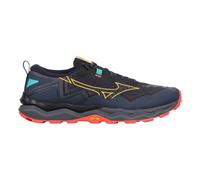 Mizuno Wave Daichi 9 Trail Running Shoe Men - Dark Blue, Yellow, Size 9.5